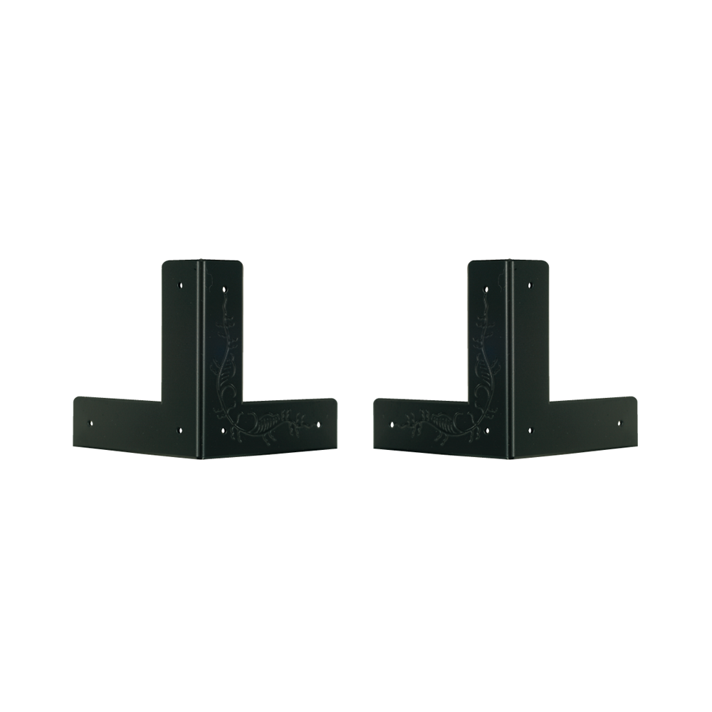 Vine Bottom 3-Side Corner Plates in Pair