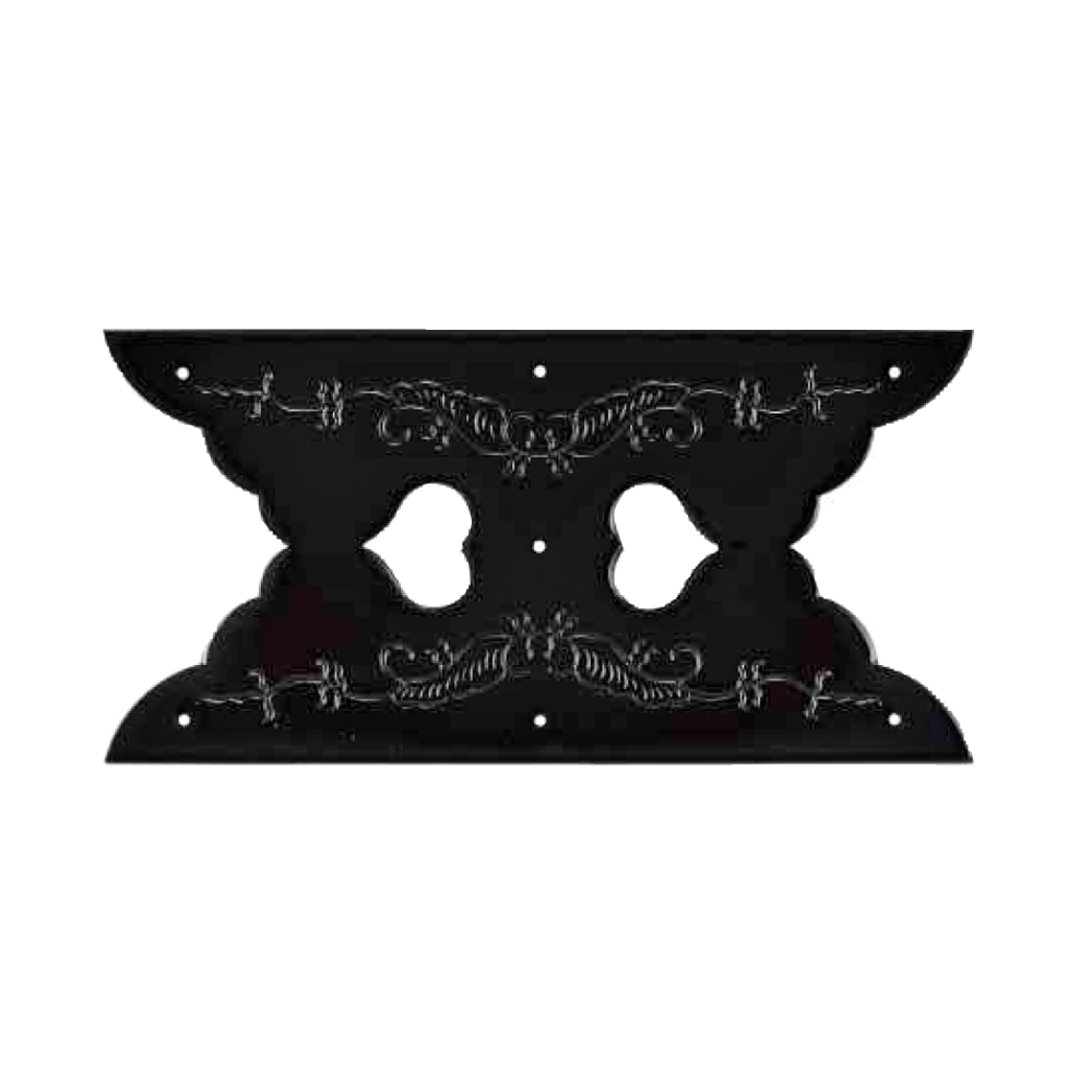 Cut-Out Hearts and Vine Wide Brace Plate