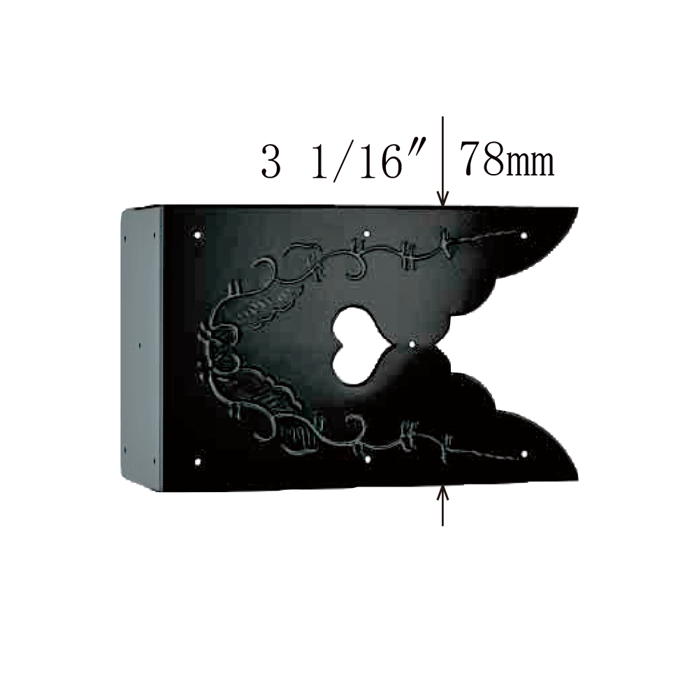 Heart and Vine Wide Corner Plate