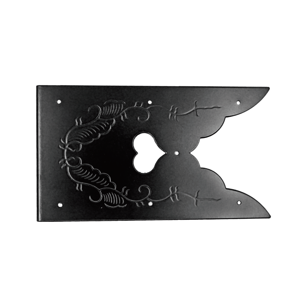 Heart and Vine Wide Corner Plate
