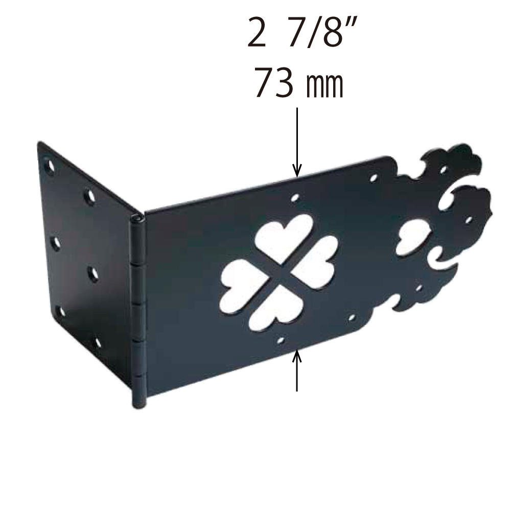 Heart Cut-Out Wide Strap Hinge