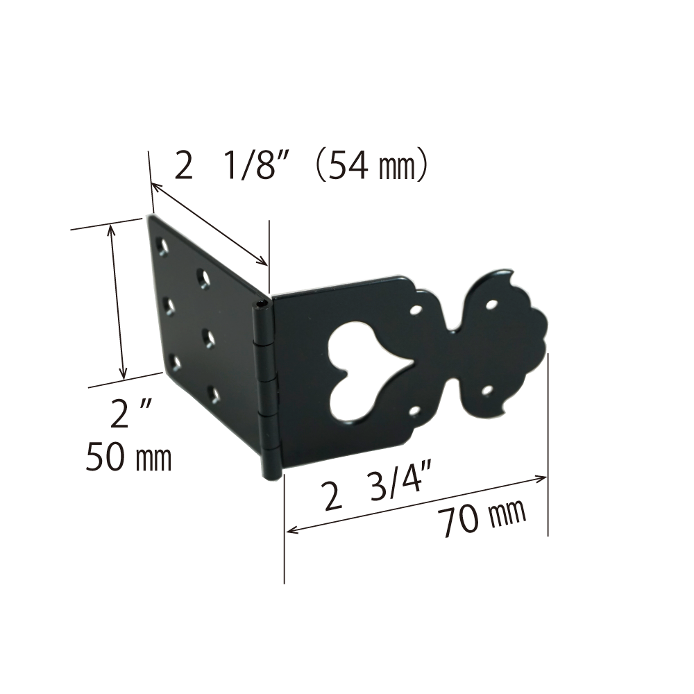 Heart Cut-Out Strap Hinge