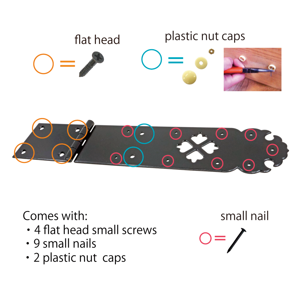 Spades Cut-Out Strap Hinge