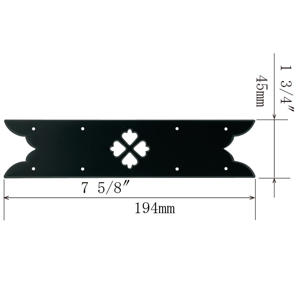 Cut-Out Spades Brace Plate