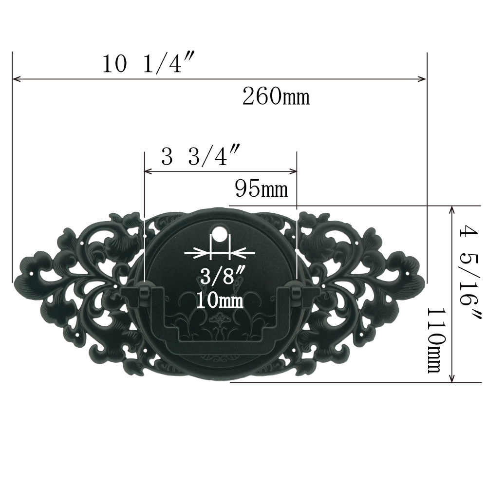 Noble Ornamental Key Plate with Handle