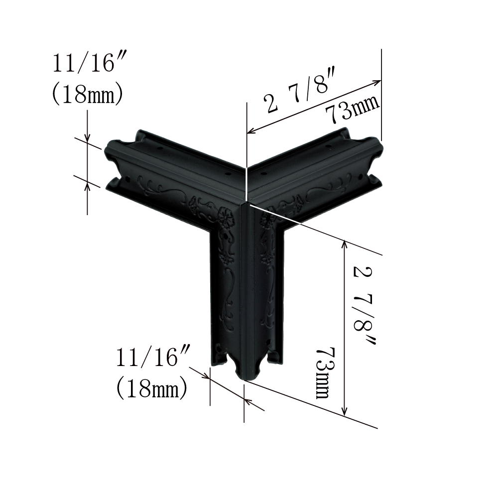 Noble 3-Side Corner Plates