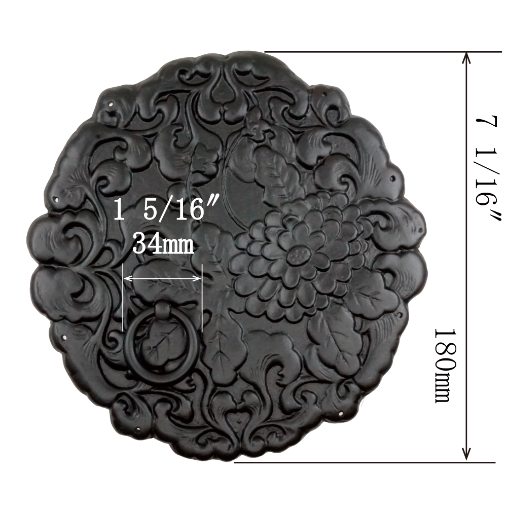 Noble Decorative Plate with Ring Handle