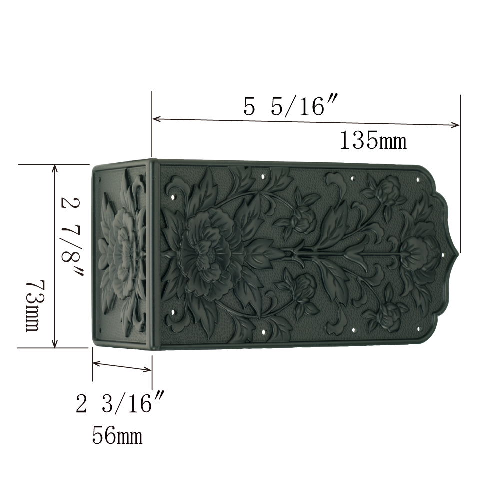 Peony Wide Corner Plate