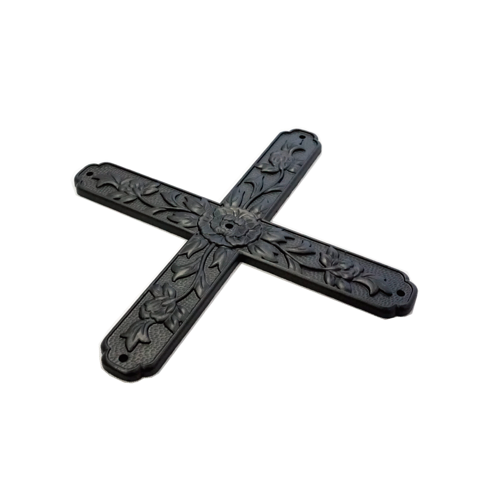 Peony Cross Shaped Plate