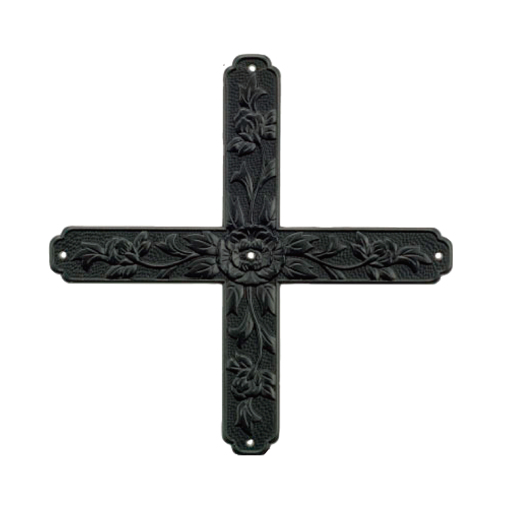 Peony Cross Shaped Plate