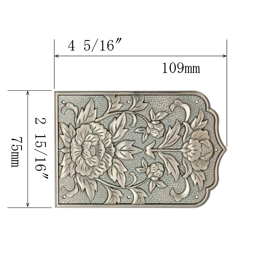 Peony Wide Hinge Decoration