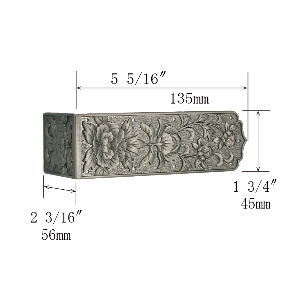 Peony Wide Corner Plate