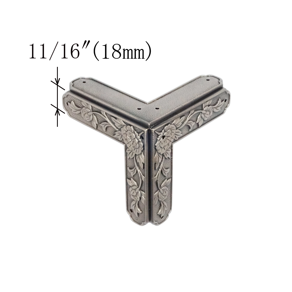 Peony 3-Side Corner Plates