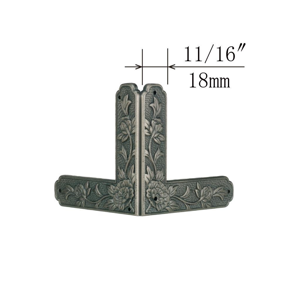 Peony Bottom 3-Side Corner Plates