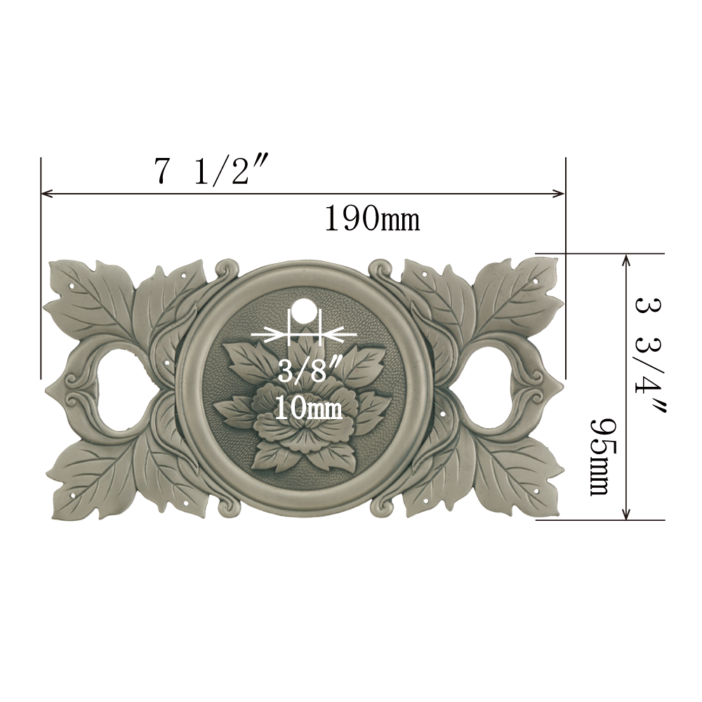 Peony Ornamental Key Plate