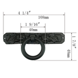 Peony Ring Pull   |  Ring Diameter  1  9/16" ( 40mm )