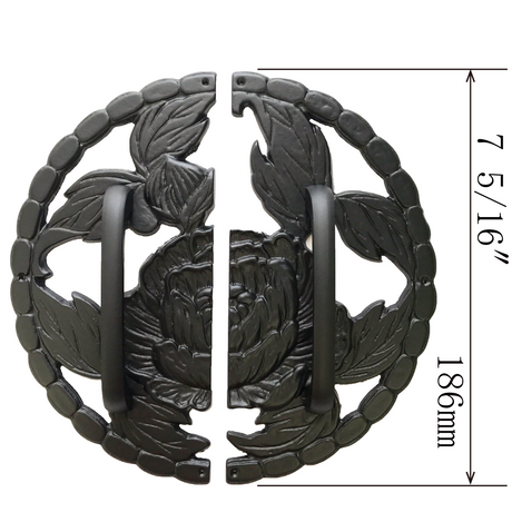 Peony Decorative Plate with Grip Handles