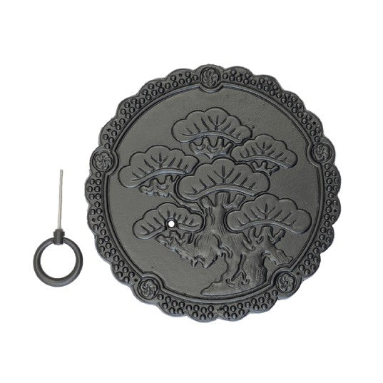Embossed Japanese Pine with Ring Handle