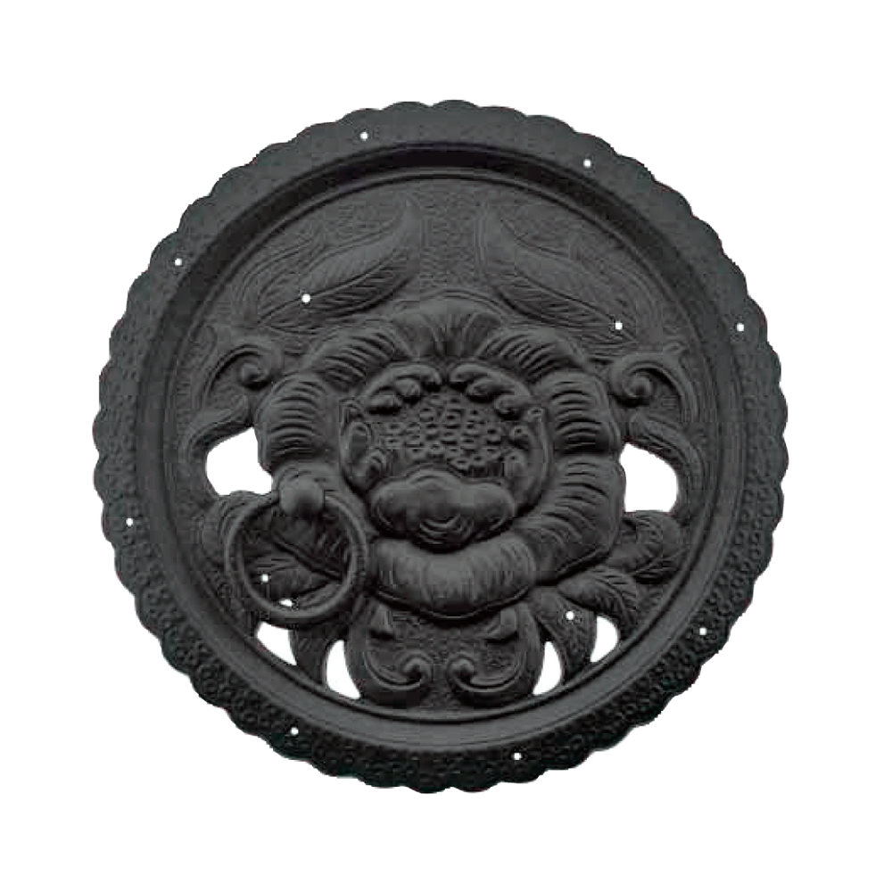 Classic Peony Decorative Plates with Ring Handle