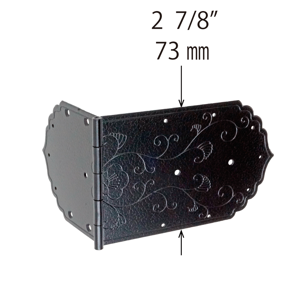Floral Vine Wide Strap Hinge