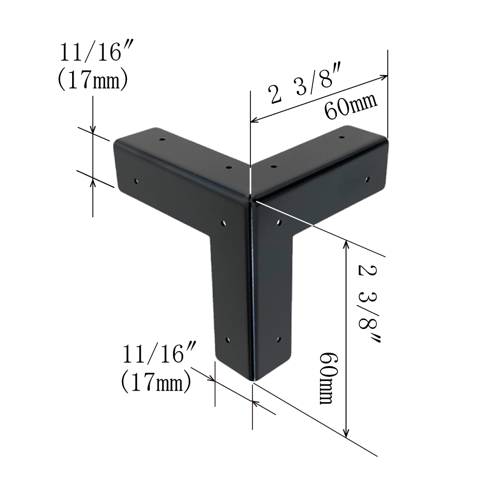 Plain 3-Side Corner Plates