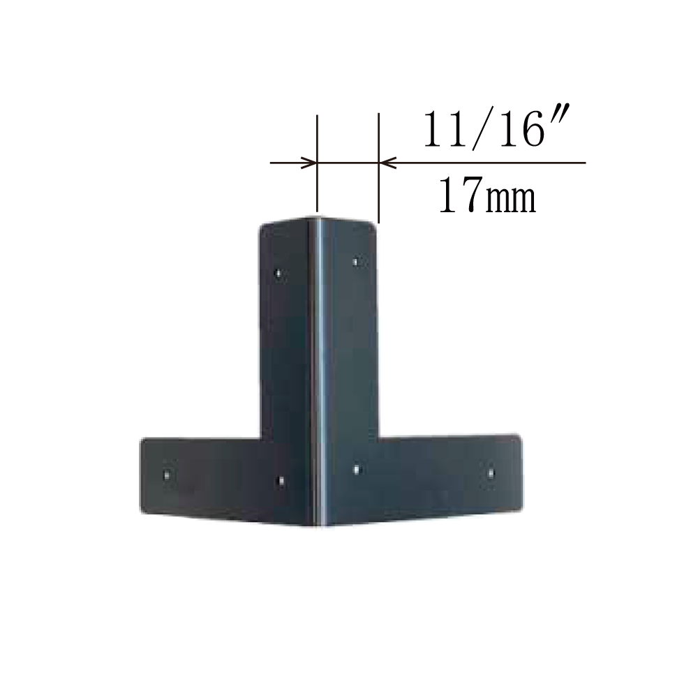 Plain Bottom 3-Side Corner Plates