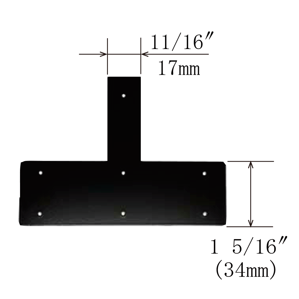 Plain Bottom T-Plate