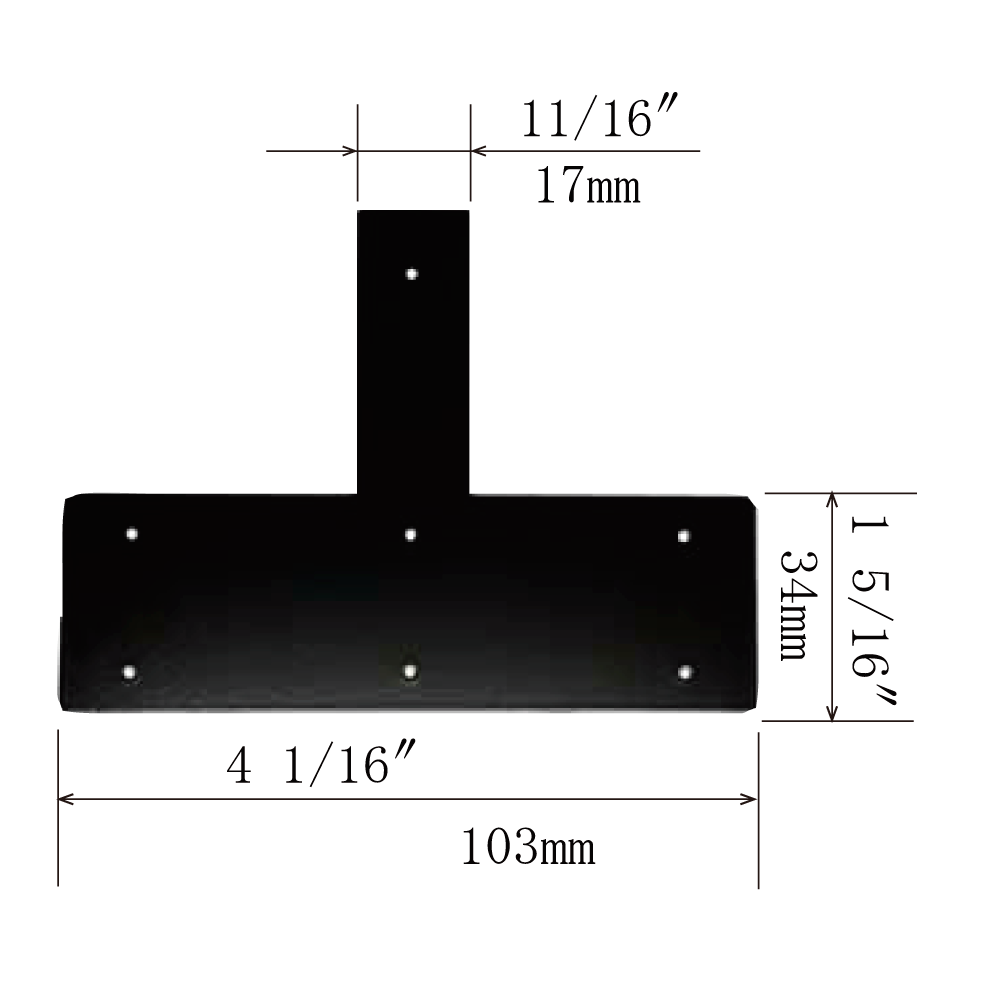 Plain Bottom T-Plate