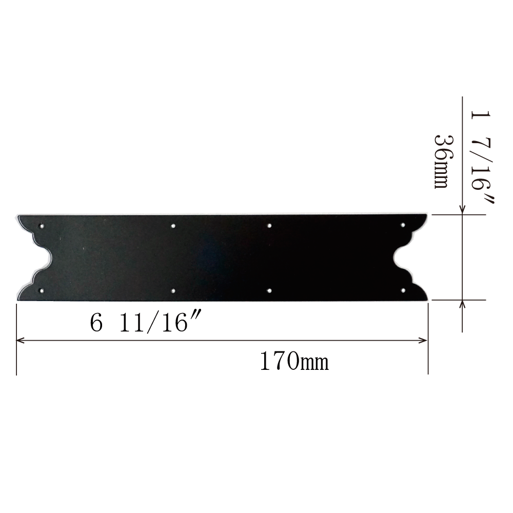 Plain Wide Brace Plate