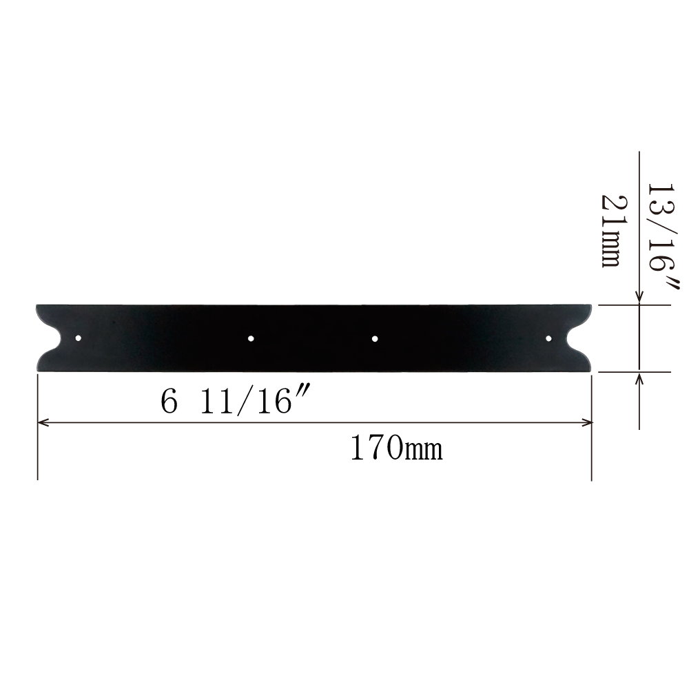 Plain Long Brace Plate