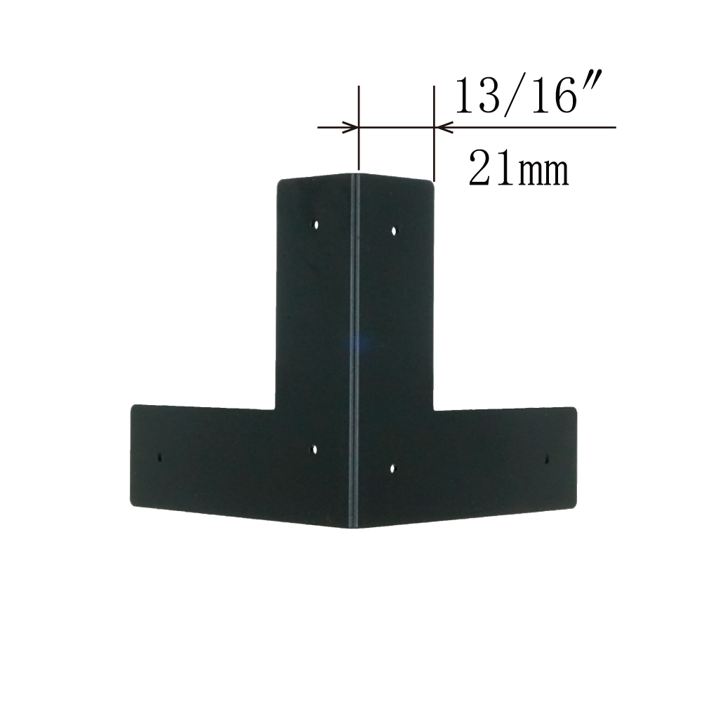 Plain Bottom 3-Side Corner Plates