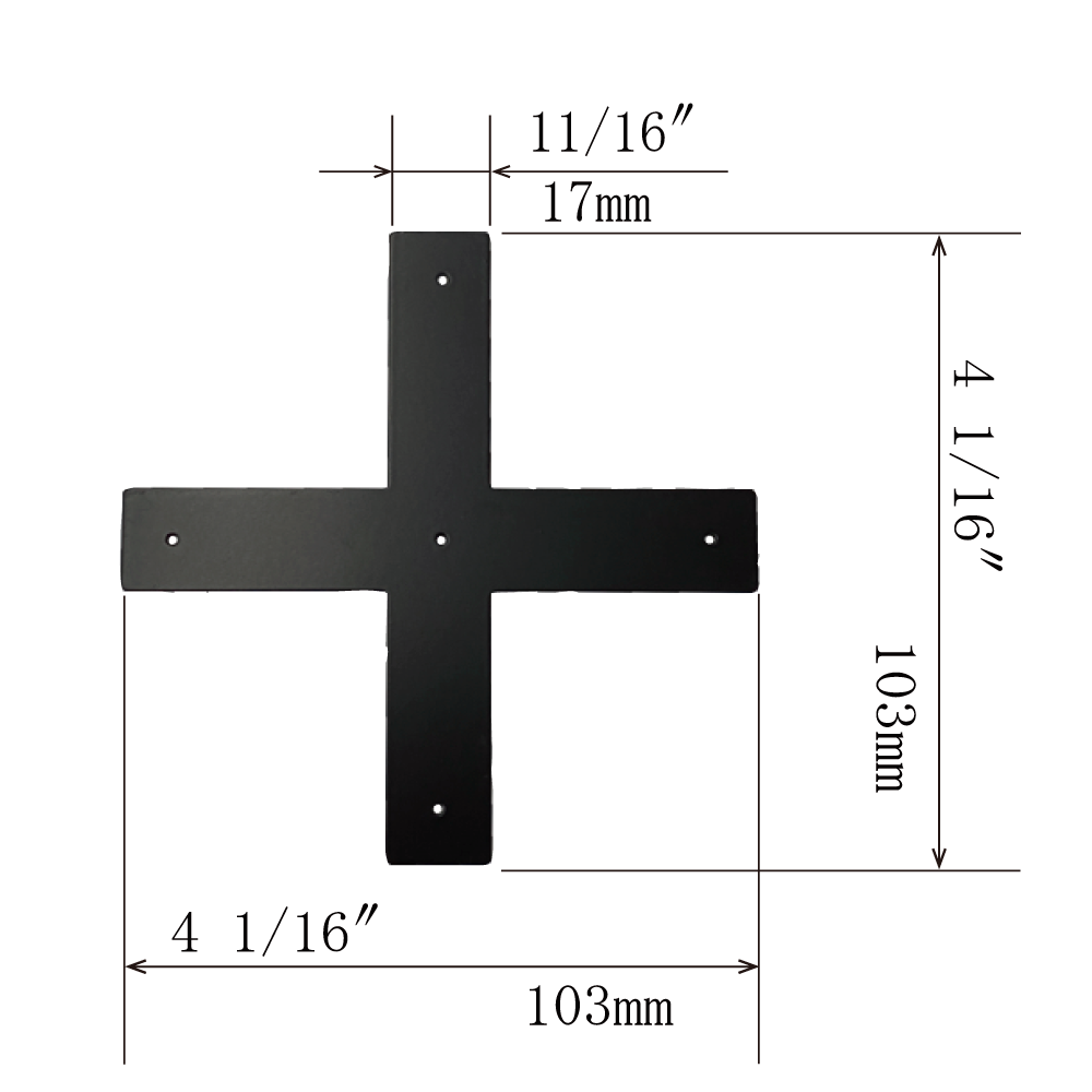 Plain Cross-Shaped Plate