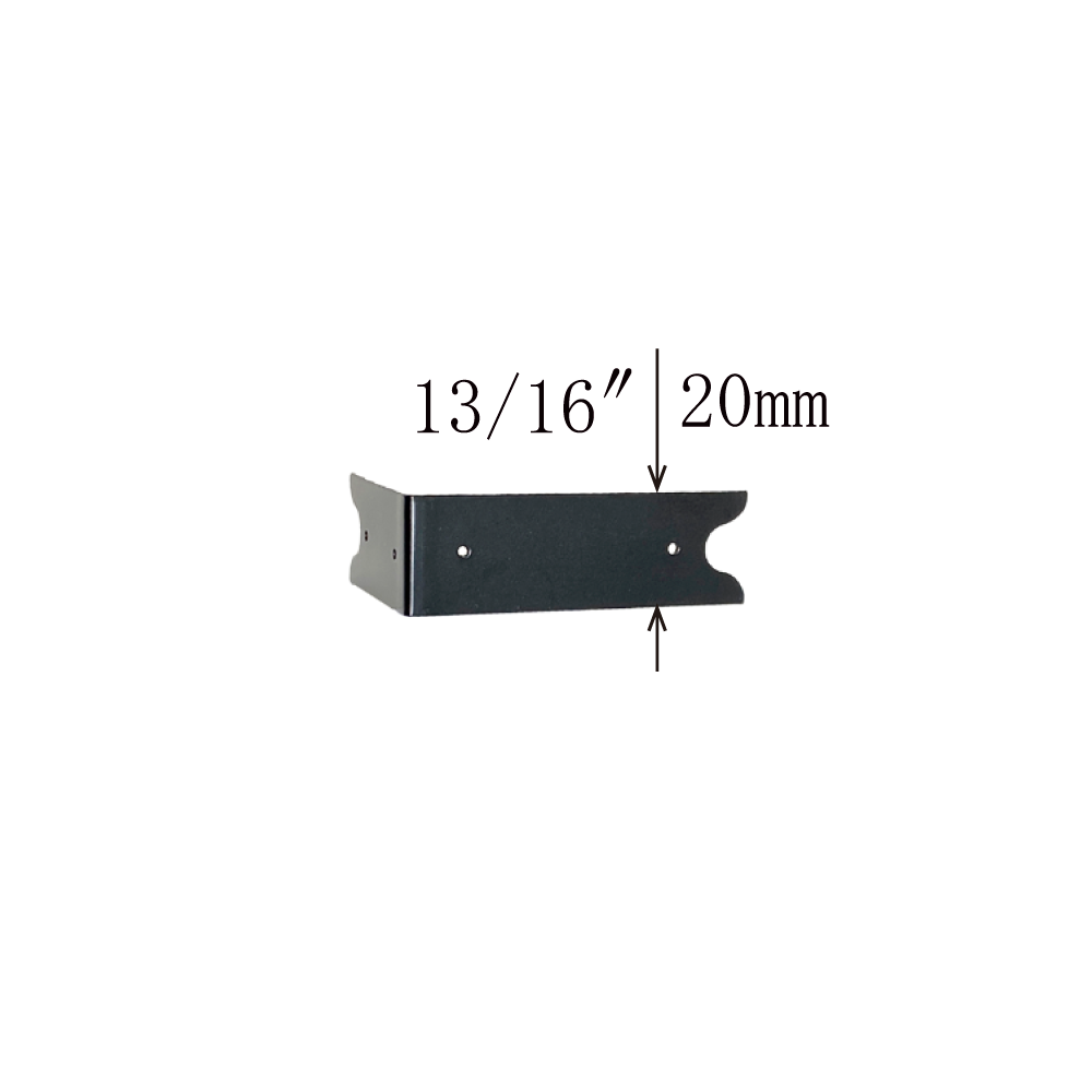 Plain Short U-Shaped Corner Plate