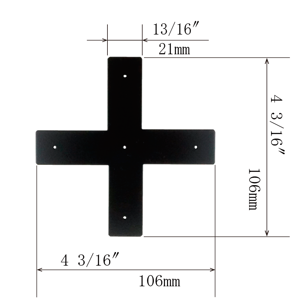Plain Cross-Shaped Plate