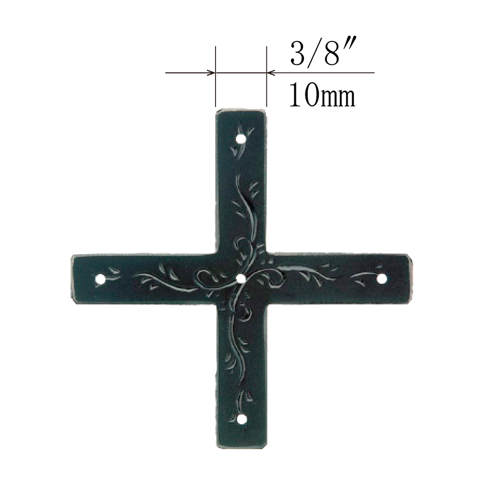 Vine Cross-Shaped Plate