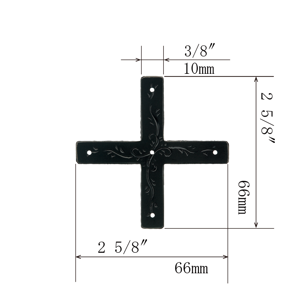 Vine Cross-Shaped Plate