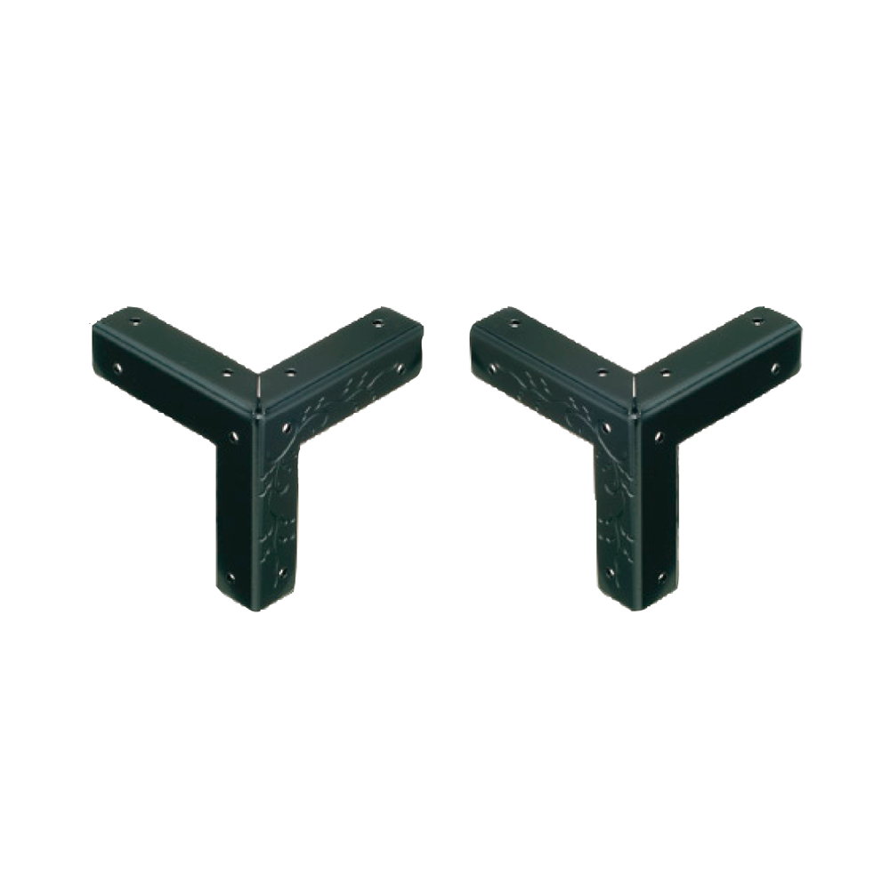 Vine 3-Side Corner Plates in Pair