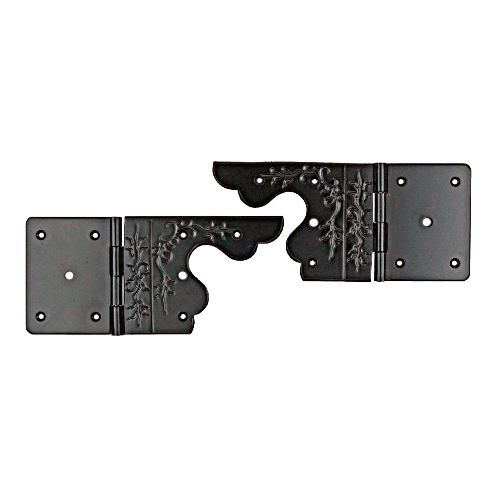 Sculptured Strap Hinge in Pair