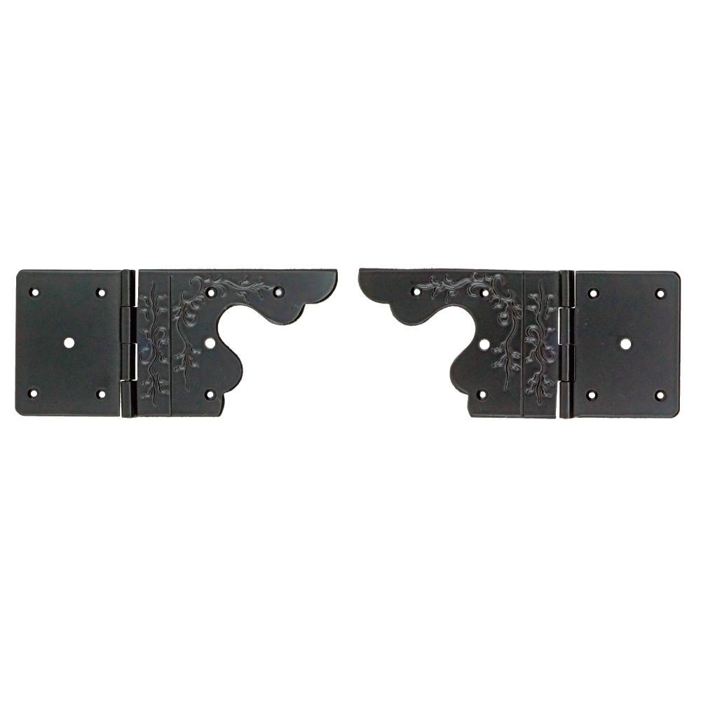 Sculptured Strap Hinge in Pair