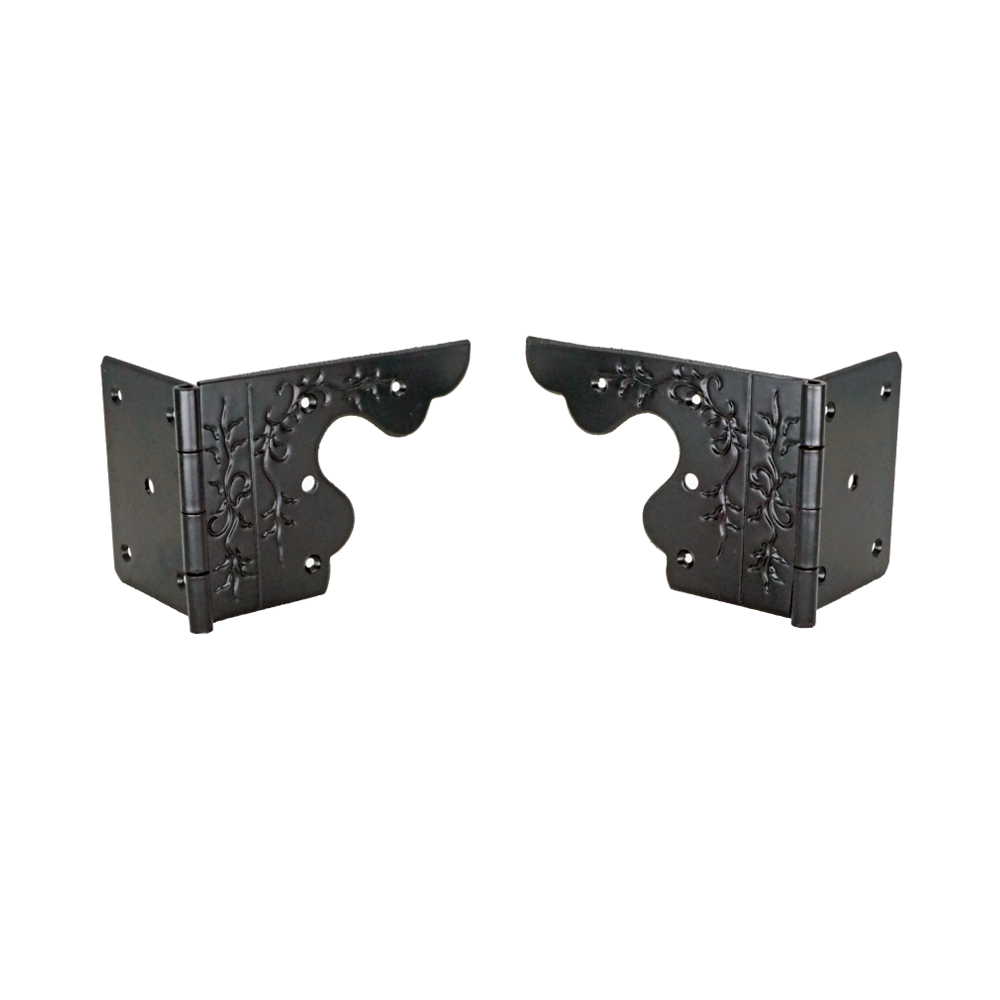 Sculptured Strap Hinge in Pair