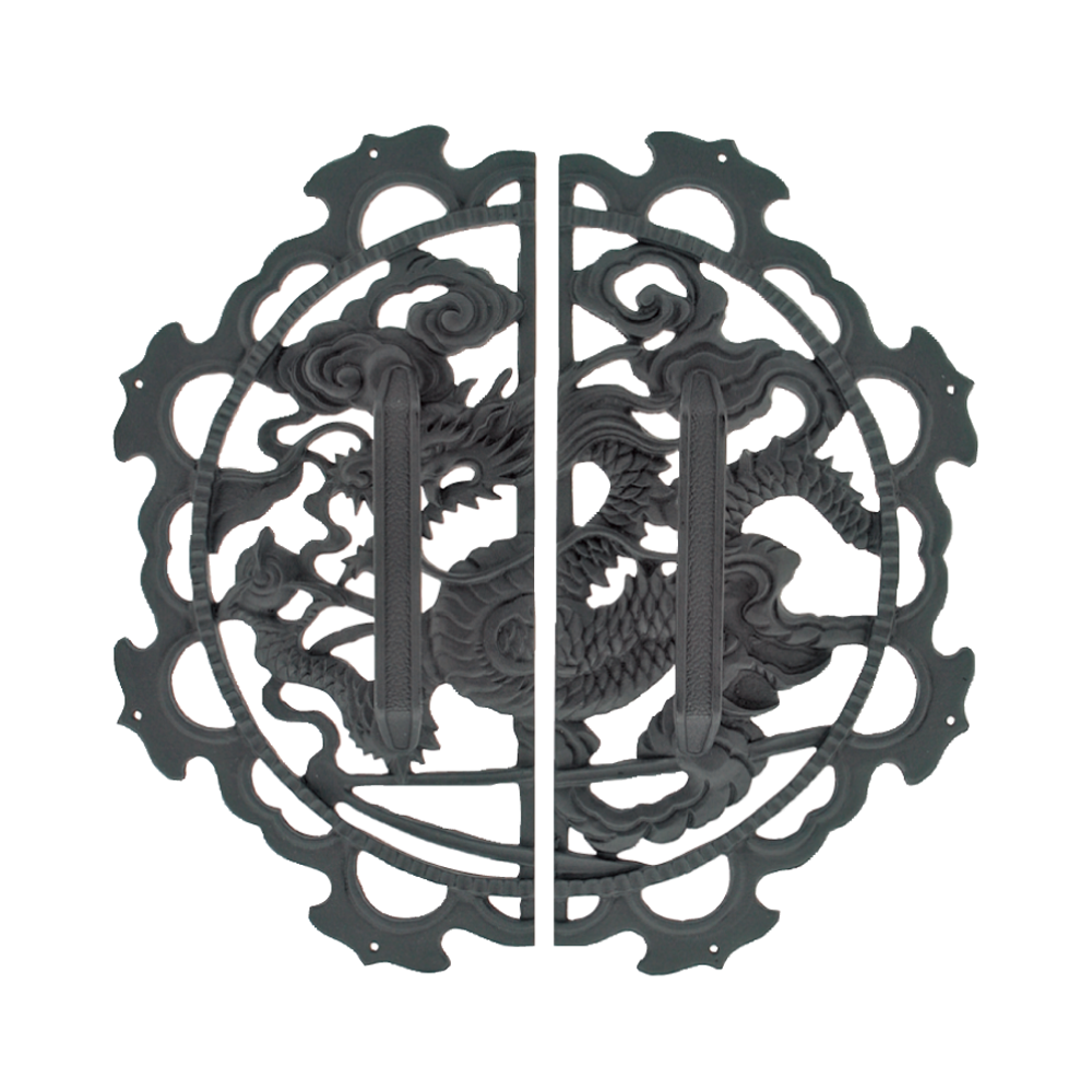 Dragon Decorative Plate with Grip Handles