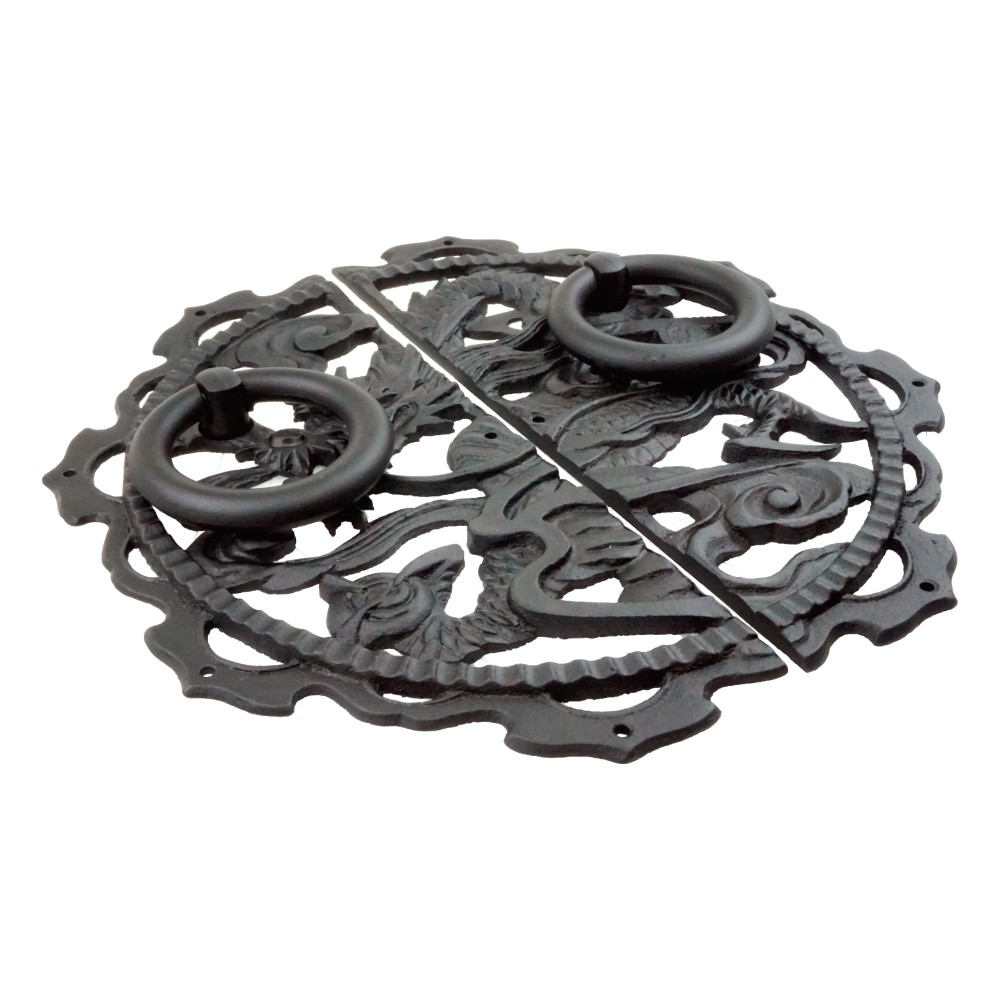 Dragon Decorative Plate with Ring Handles | Height 5 11/16" ( 144mm )