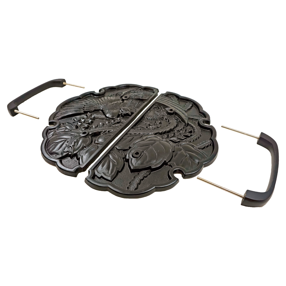 Phoenix Decorative Plate with Grip Handles