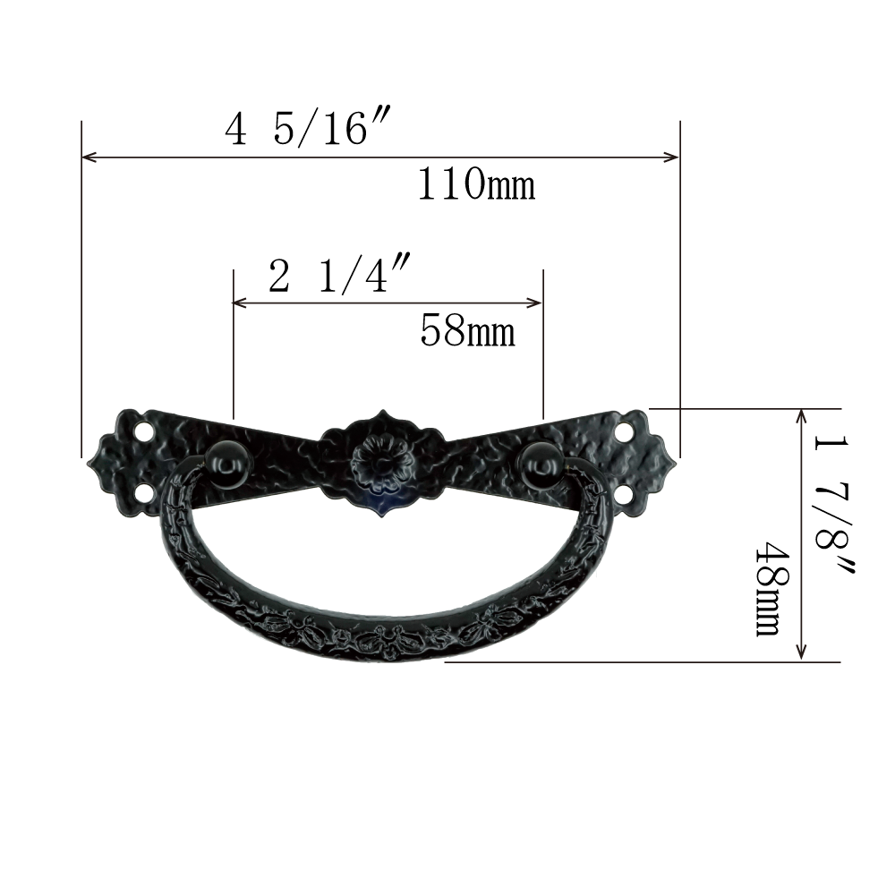 Asuka Basic Handle  |  Center to Center    2  1/4”  ( 58mm)