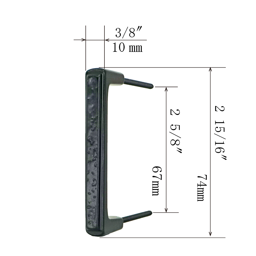 Asuka Grip Handle 2 |  Center to Center     2  5/8”  ( 67mm )