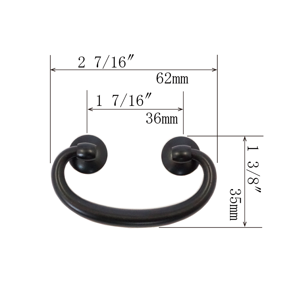 Maruza Basic Handle  |  Center to Center   1  1/4”  ( 32mm ) -  2 3/8"  ( 60mm )