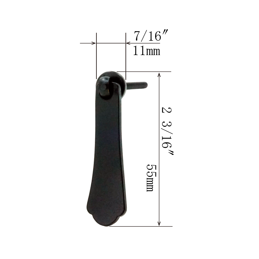 Necktie Drop Pull   |  Height  2 3/16" ( 55mm )