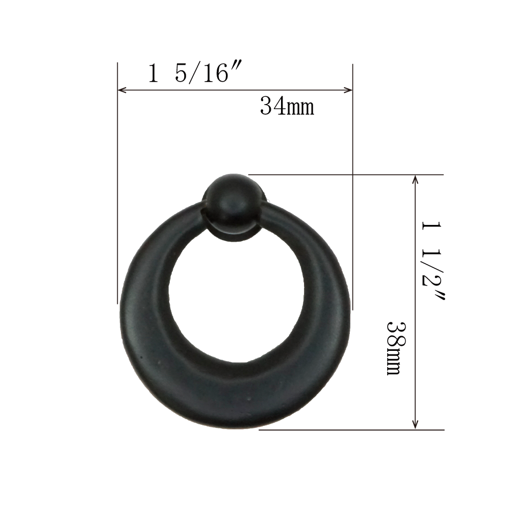 Moon Wheel Ring Pull  |  Ring Diameter  1  5/16" ( 34mm )