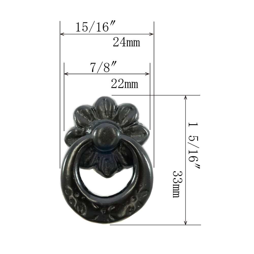 Patterned Ring Pull   |  Ring Diameter  15/16" ( 24mm )