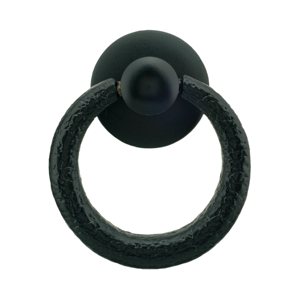 Textured Ring Pull with Backplate  |  Ring Diameter  1  5/16" ( 34mm )-  1 3/4" ( 45mm )